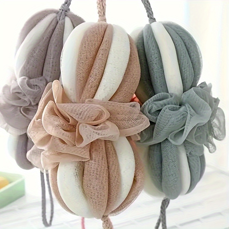 Large Durable Bath Sponge with Mesh Back Scrubber