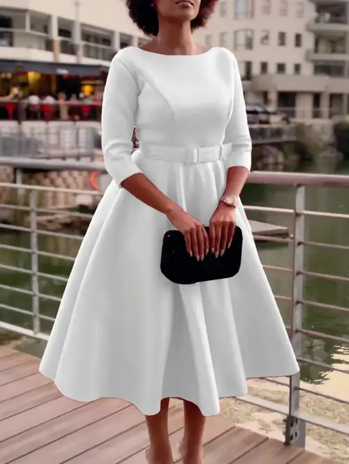 Modest Classy Dress Gown Styles Elegant White Dresses For Church Plus Size Contrast Lace Dress Evening Gown Women' Temu Modest Classy Dress Gown Styles Elegant White Dresses For Church Plus Size Contrast Lace Dress Evening Gown Women' Temu