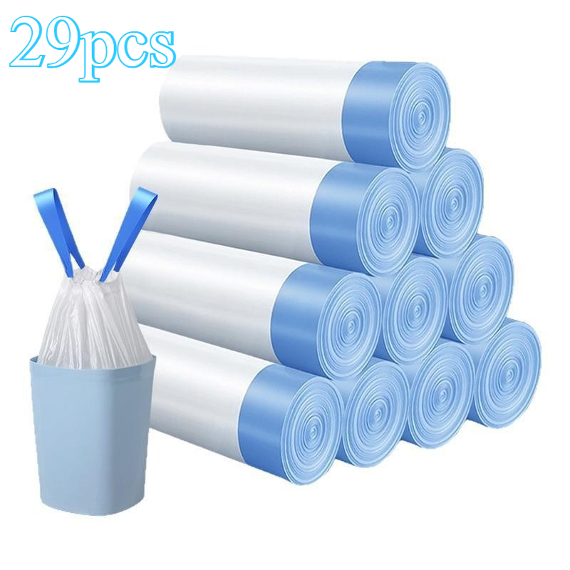 29-pack Pre-separated Thickened Cat Litter Box Liners - Heavy-duty Self-cleaning Liners Compatible With Cmg/fmo/ Boxes; Universal Drawstring Design Fits Most Automatic Litter Boxes.