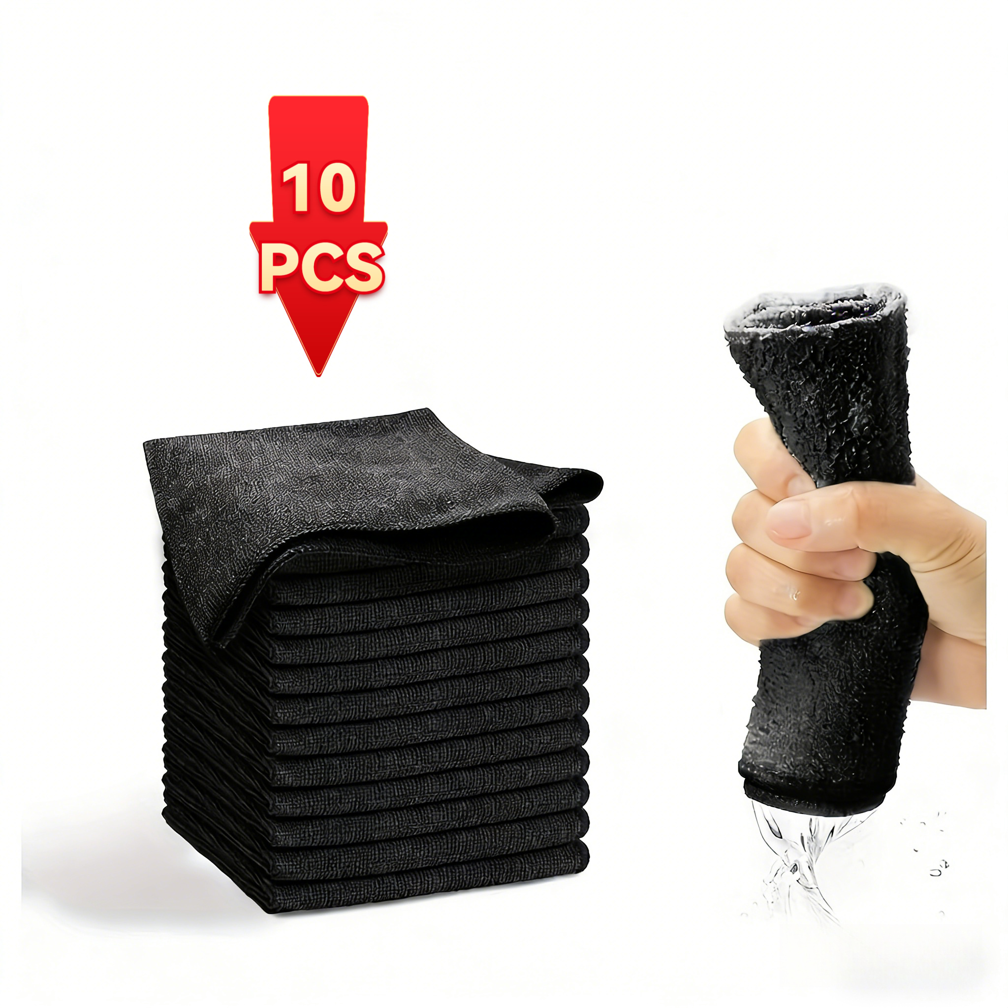 E-shop 10 Stück Multi-Reinigungstücher für Gewerbe - Speziell entwickelt für die Reinigung von Schiffen, Autos und Motorrädern, maschinenwaschbar