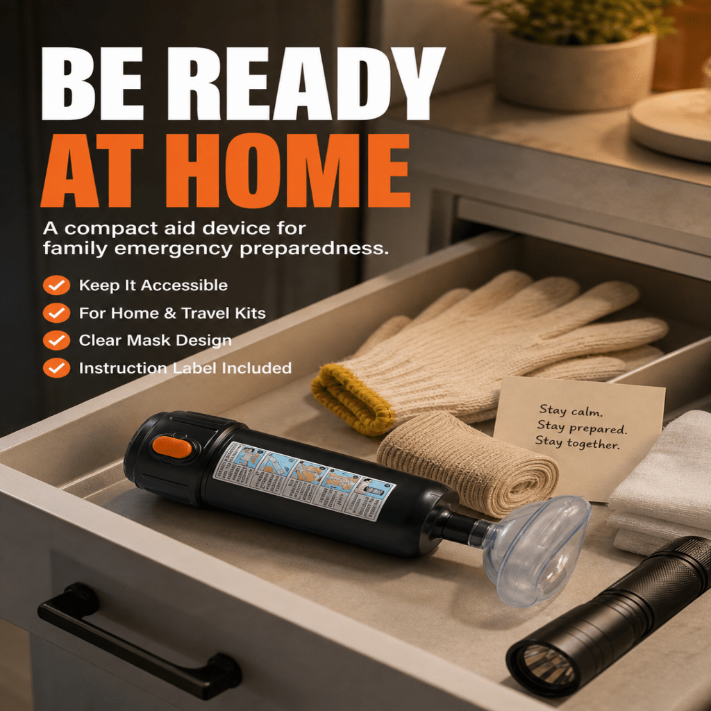 Negative Pressure Anti-Choking First Aid Suction Device, Household Anti-Choking and Foreign Object Extraction Tool, Anti-Choking Emergency Equipment for Elderly and Children. Features One-button Operation for Simple Use, a Transparent Face Mask That - Image 2