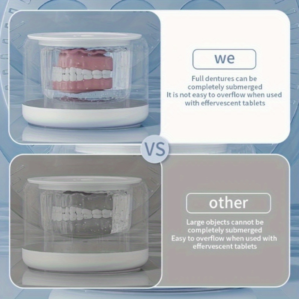 Portable USB Rechargeable Denture Cleaning Device