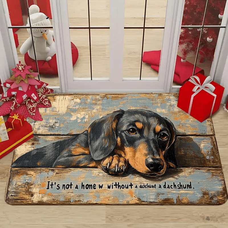

1pc Dog Doormat - " Not A A " - Washable Mat For Christmas