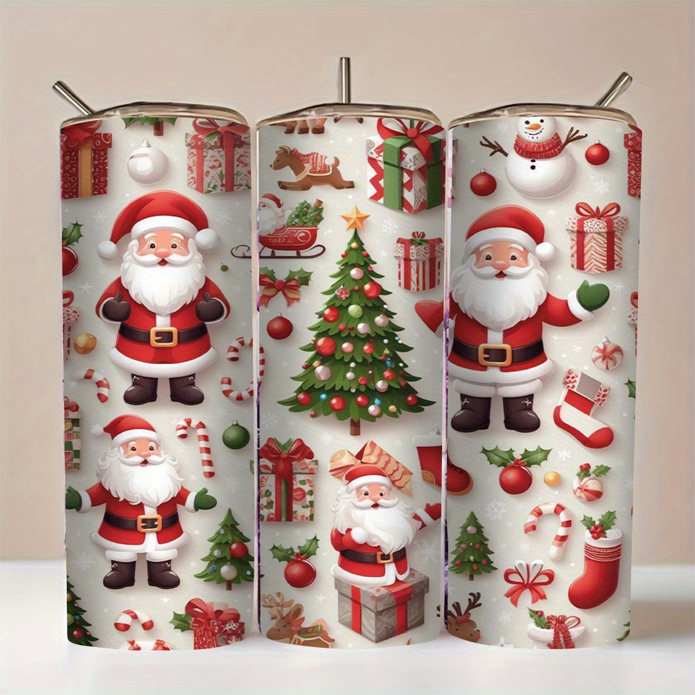 

1pc Christmas 20oz Steel , For 6 , For Hot & , For , & , Car Cup