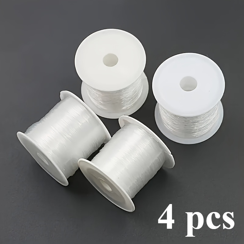 Image of 4pcs Transparent 60m Nylon Fishing Line//durable Invisible Single Strand Rope// Suitable For Balloons, Garlands, Photos And Crafts//fish Lin