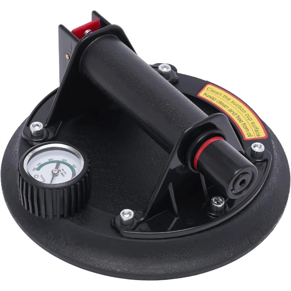 vacuum suction cups 8inch glass suckers lifters heavy duty with pressure gauge suction cup vacuum plate lever glass lever tiles suction lever with manometer for granite grass floor tiles panel details 0