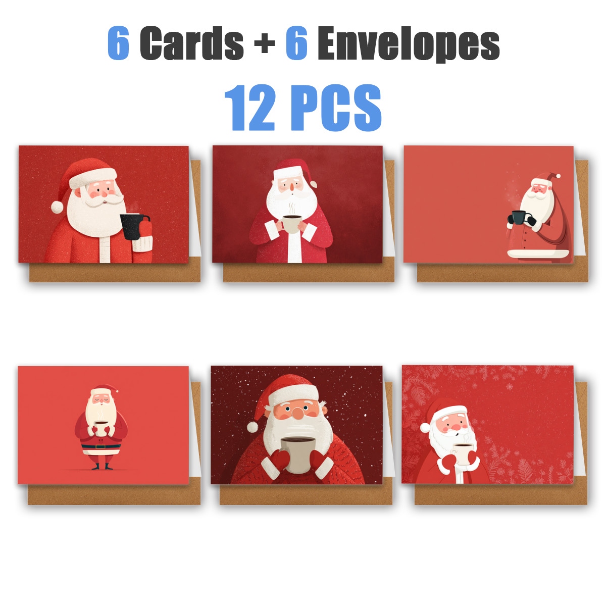 TEMU 1 Set/12pz/24pz Biglietti di Natale con che una , con buste incluse. per compleanni, feste, biglietti di ringraziamento, di Natale e , nonch矇