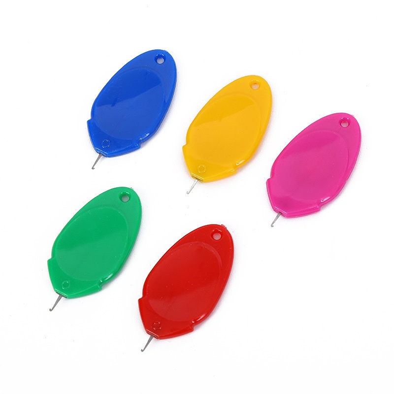 Multi-Size Large-Eye Hand Sewing Needle Set with Threaders