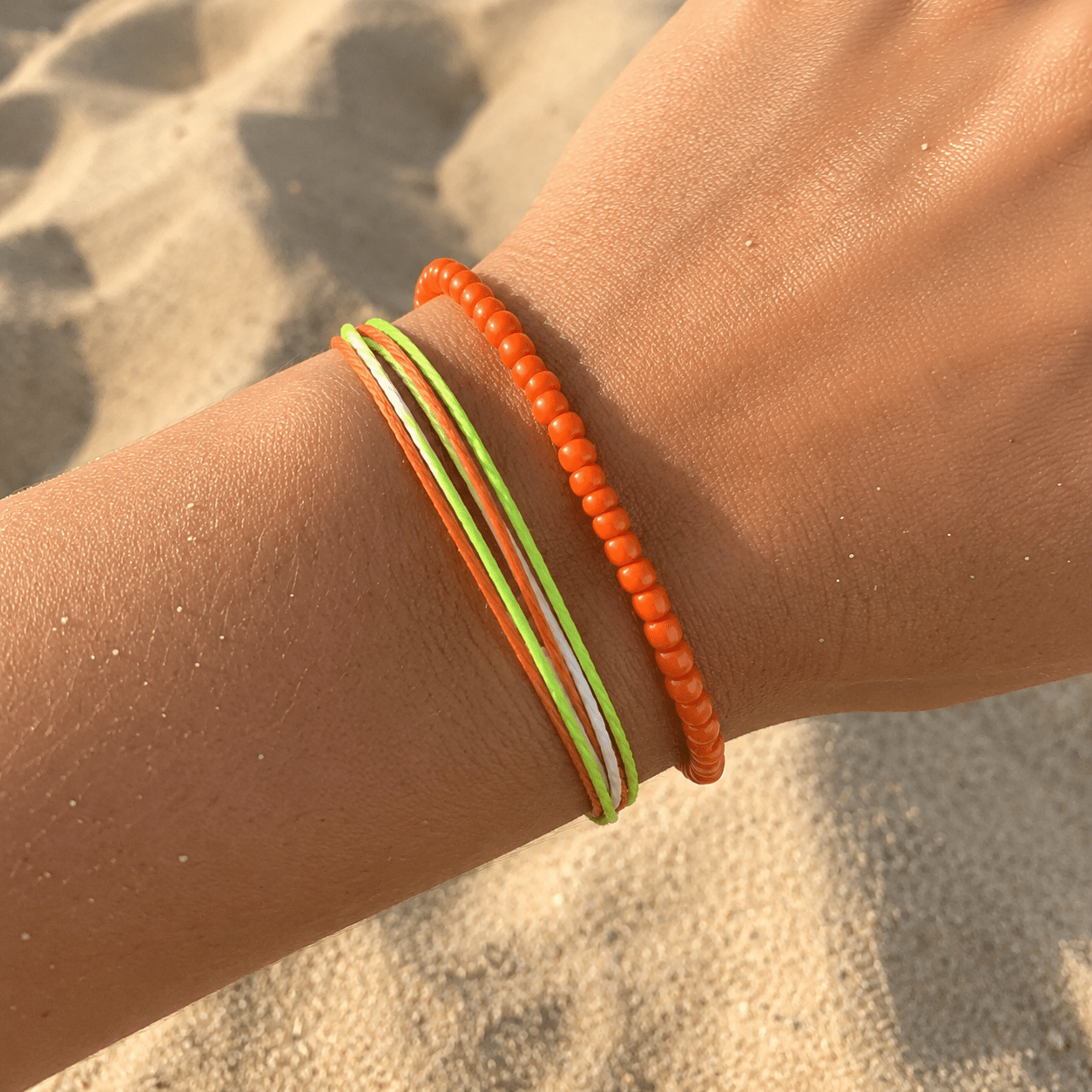 2pc Vintage-Inspired Bohemian Summer Bracelet Set