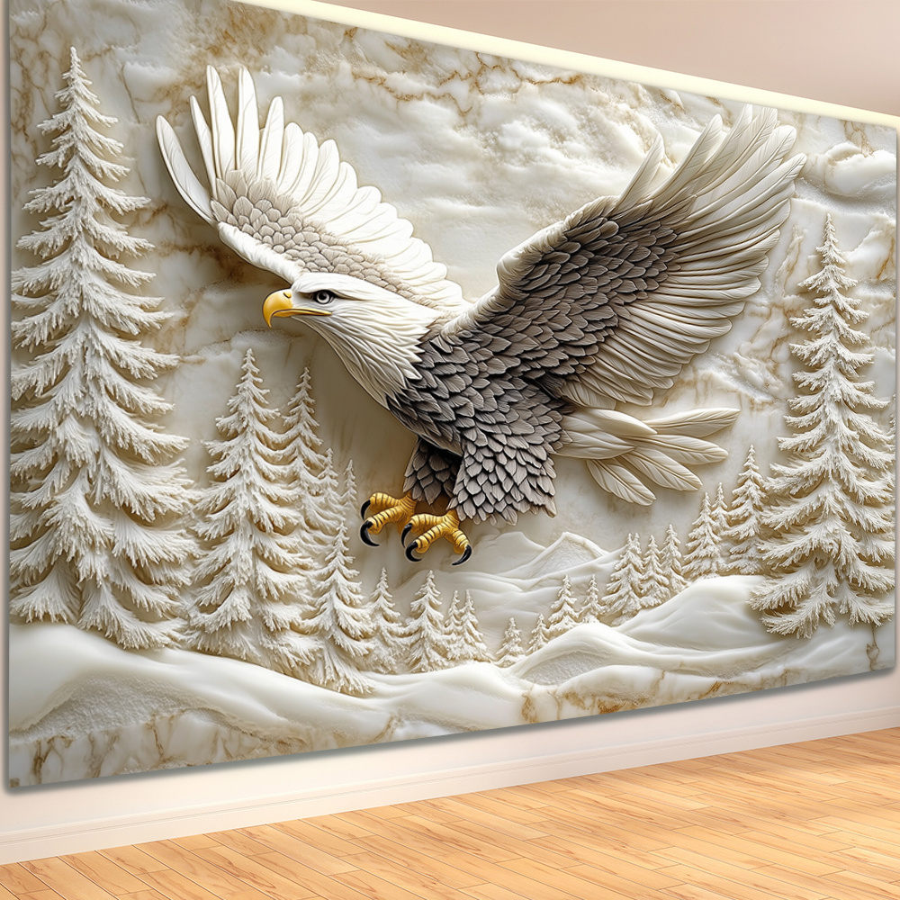 

1pc 3d Eagle In Hanging Decor, Theme For , / Decoration, No Needed, Featherless