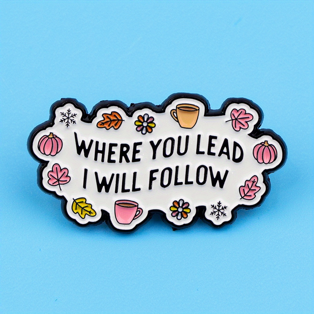 TEMU Where I Will Cartoon Lapel Pins Enamel Pin For Backpacks Briefcase Badges Brooch For Clothes Accessories Fashion Gifts 1pc.