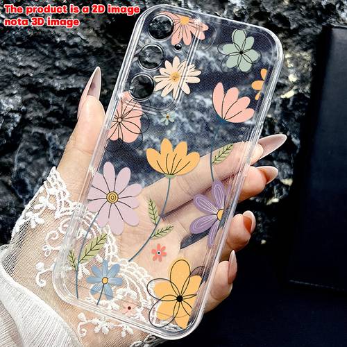 Artikelbild handyhülle - blumenmuster schwarzer hintergrund bunte blumen einfaches design individuelles kreatives druck einfache mode individuelles kreatives muster handyhülle 2d flach für vivo y01 y02s y03t y12s y15s y16 y17s y20 y21 y22 y27 y28s 5g y31 y33s y35
