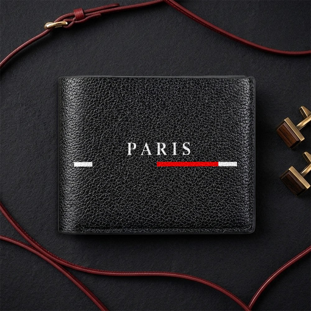 TEMU 1pc Fashionable Business Wallet, Parisian Style , Multi-functional Stylish Credit Card Holder And Travel Coin Purse, Ultra- Wallet With Multiple