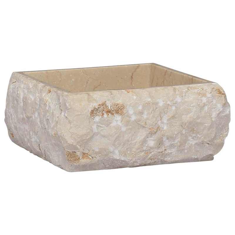 Marble Washbasin Measuring 30X30X13 Cm in Cream Color