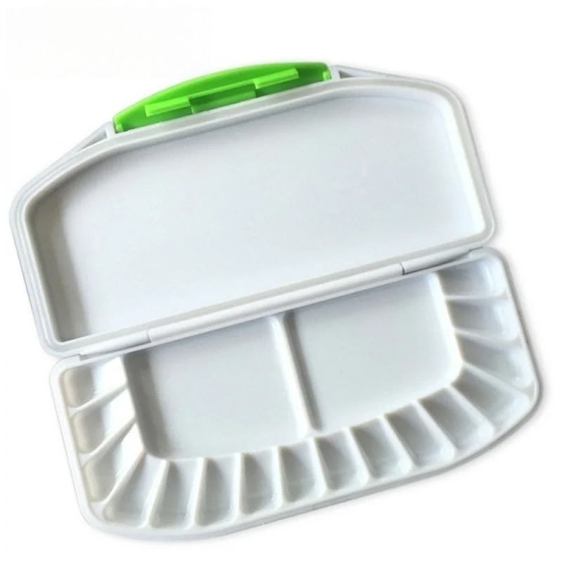 TEMU 1pc Professional Practical Folding Watercolor Palette Airtight Leak-proof Art Supply For Painting Oil Paint