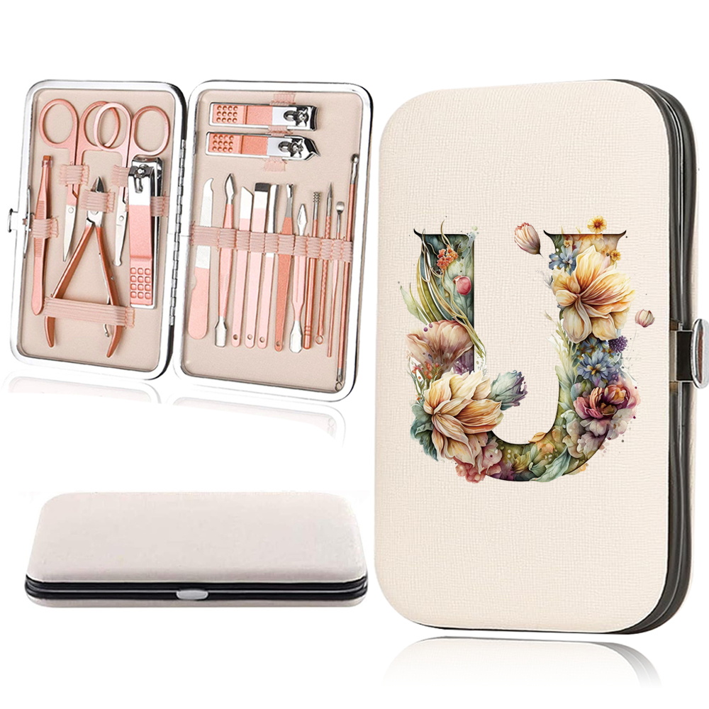 18pcs Essential Travel Nail Clipper Set with Organizer Case
