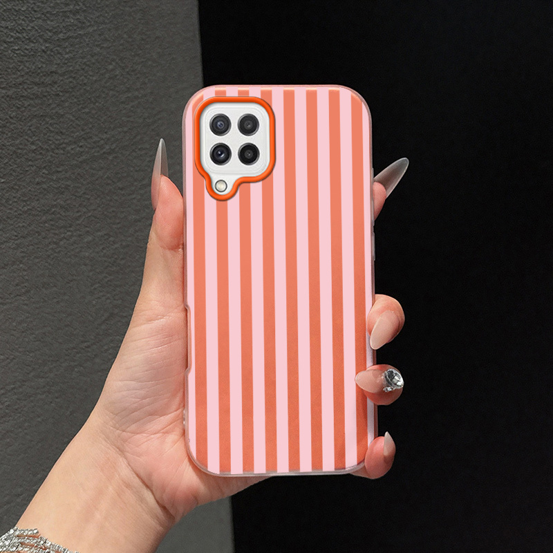 TEMU Phone Case: Phone Case Suitable For M35/m12/f12/a22/a12 Tpu   Pp 2-in-1 Macaron-colored Jelly-like Skin-feel Casing, Luxury Premium Stylish
