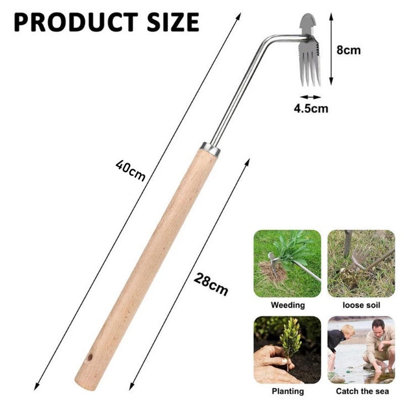 TEMU Long Handle Weed Remover Tool, Weeding Tools For Garden, Stainless Steel