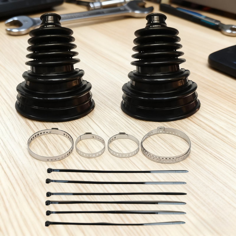 E-shop Ein 12-teiliges Set CV-Lager und Kugellager-Staubkappen, Edelstahlklemmen (mit Kabelbinder), keine Batterien erforderlich, geeignet für die von