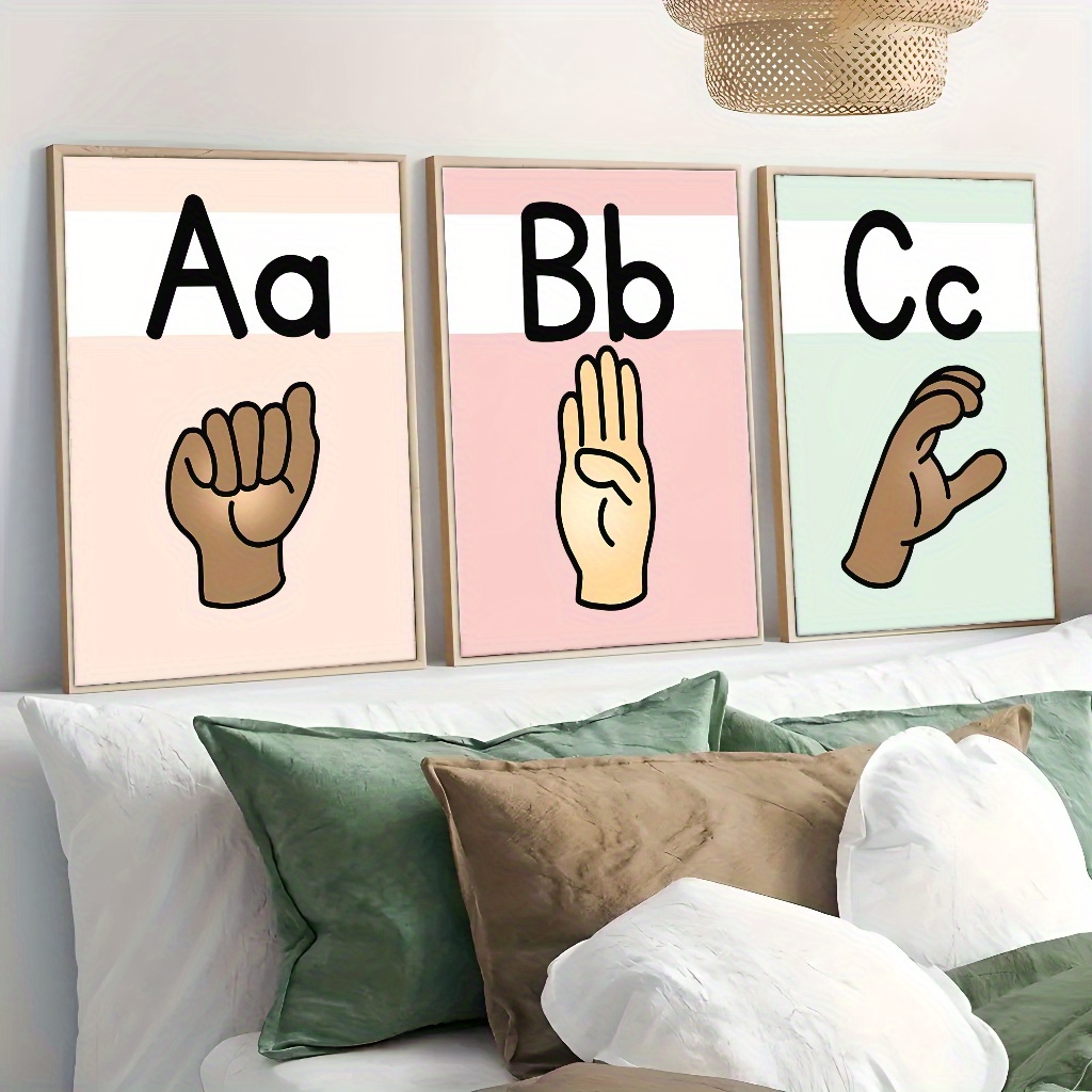 Asl Alphabet Poster American Sign Language Poster, Printable ASL ...