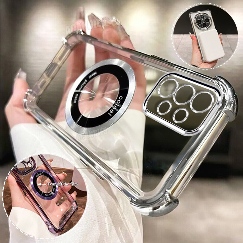 TEMU Custodia per telefono - ACANRIES Lusso Anello Magnetico con Placcatura Antiurto Morbida per Samsung Galaxy A73 5G/ A53 5G/ A52S 5G/ A52 5G/ A52/