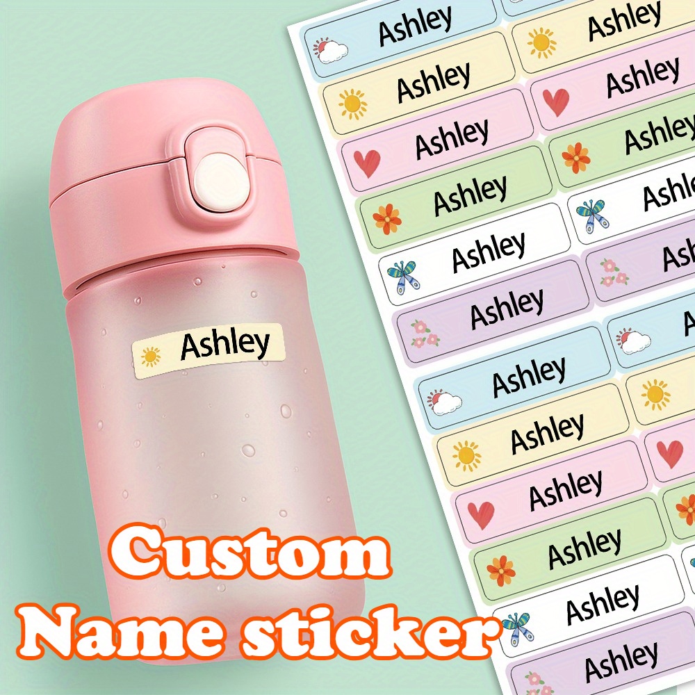 Customized Cartoon Fruit Pattern Name Stickers, 40-1000pcs