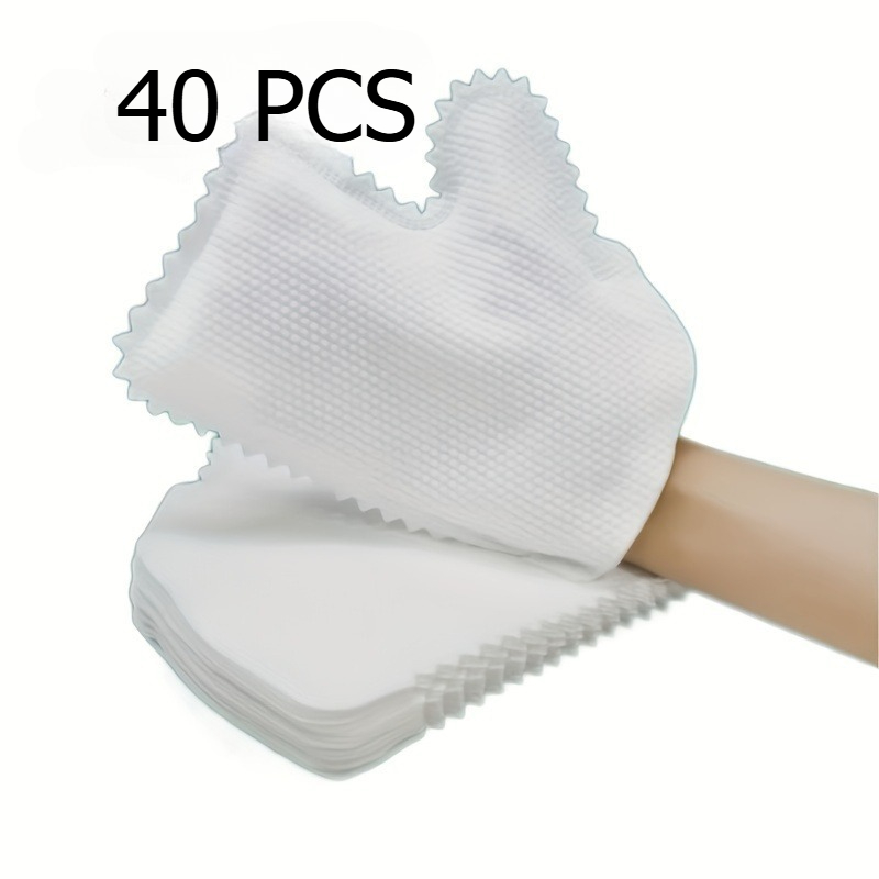 40pcs Fish Scale Lazy Cleaning Gloves, Dish Washing And Housework Mitts, Disposable Dusting, Reusable Wet Dry Use