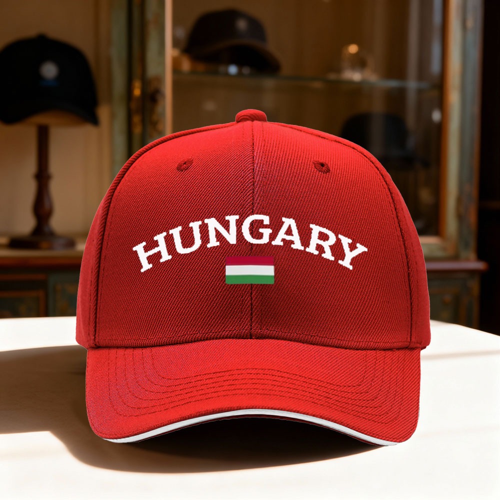 TEMU 2026 New Model 1pc Hungarian Adjustable Baseball Cap - Lightweight Breathable Fabric, Classic Solid Color Unisex Design, Casual Unisex Headwear