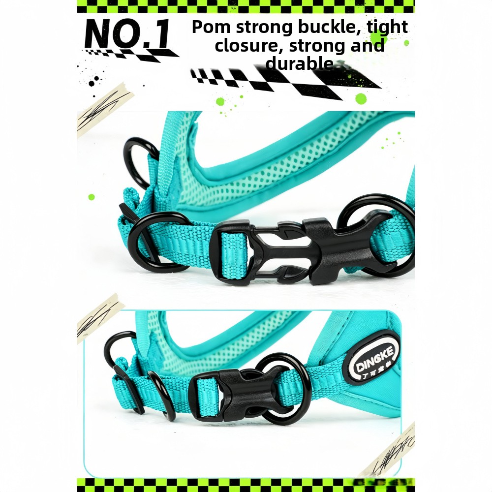 2pcs Adjustable Pet Chest Strap & Leash Set for Outdoor Activities