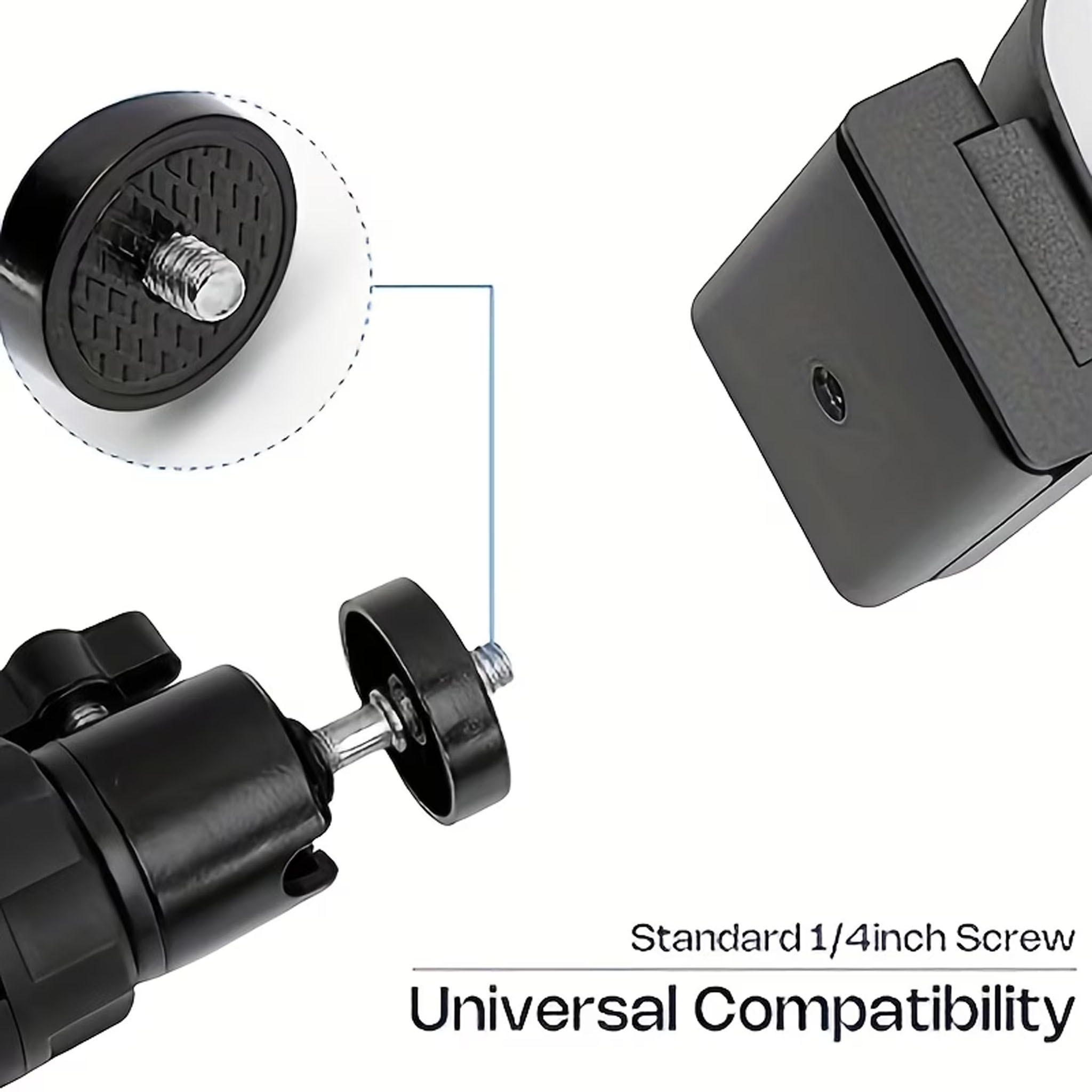 Portable Adjustable Mini Projector with 360° Rotating Stand