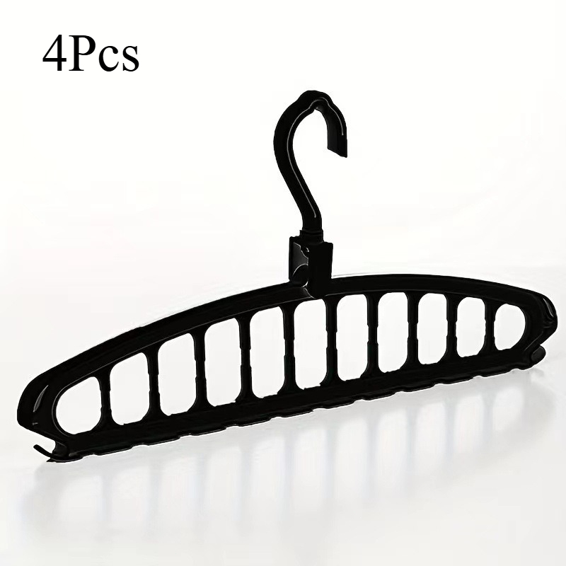 4pcs Multi-functional Hangers With Multi-hook Design - Space- Wardrobe Organizer For Home And Travel, Suitable For Tidy Closet Storage, Clothing Hangers