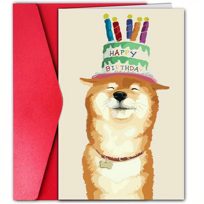 TEMU 1pc Birthday Card Featuring A Birthday Cake, A -themed Card, A Humorous Birthday Greeting, For , Family Or