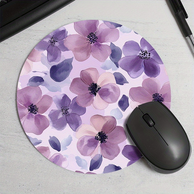 TEMU 1 Elegant Purple Gaming Mouse Pad With Anti-slip Rubber Base, Suitable For Desktop Computers, Laptops, Offices And Homes- Easy To - Suitable For