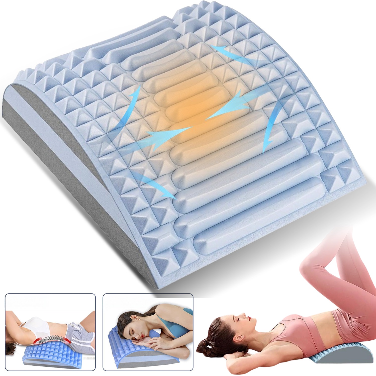 Lumbar Spine Stretching Tool & Body Pillow, Lightweight Home Relaxation Helper For Back Waist And Use