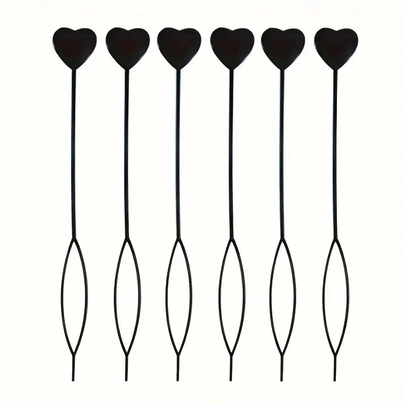 6pcs Colorful Beads Hair Styling Set- Ponytail Making Tool With Beads, Suitable For Braiding, Durable Abs Plastic, No Power Required- Perfect For Jewelry Making, Hair Additions