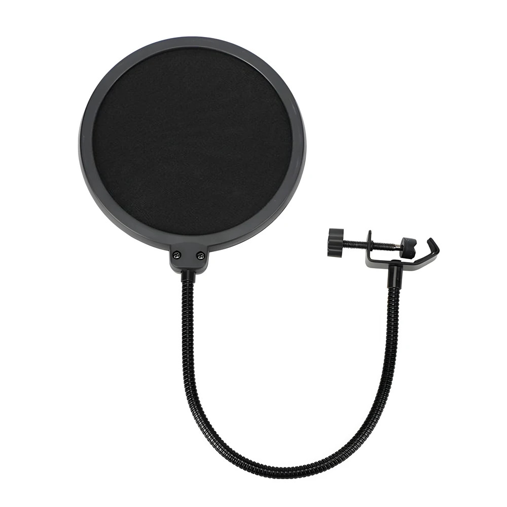 TEMU This Double-layer Sound Filter For Microphone Recording Is Ideal For Professional Microphone Additions, Featuring Flexibility And A Windproof