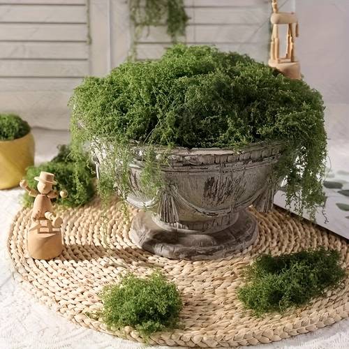 expandable artificial moss vines suitable for garden indoor outdoor use realistic low maintenance vine covering for walls fences microfiber decorative vine no containers included compatible for landscaping