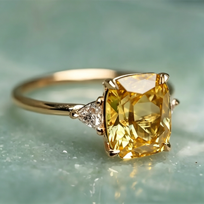 TEMU Anillo de aniversario cuadrado con incrustaciones de circonita verde, estilo vintage, para mujer, ideal para fiestas, banquetes, , joyería