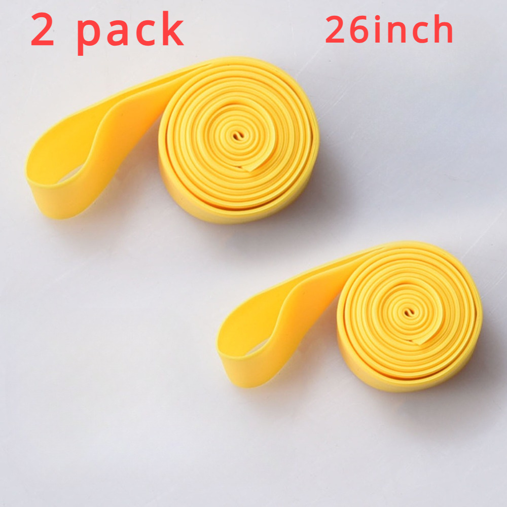 Image of 2 Pack Bicycle Tire Pad 26-inch Inner Tube Tire Pad High Quality Mountain Bike Road Bike Anti-puncture High-pressure Anti-puncture Inner Tire Lining With Anti-puncture Tire Pad