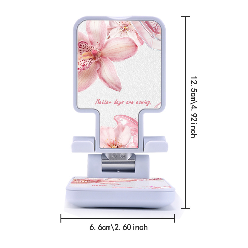 TEMU Portable Stand With Adjustable Height & Angle Are Coming Pattern Print Non Abs Material, Folding Design, Easy To Open And Use, Stable & Non