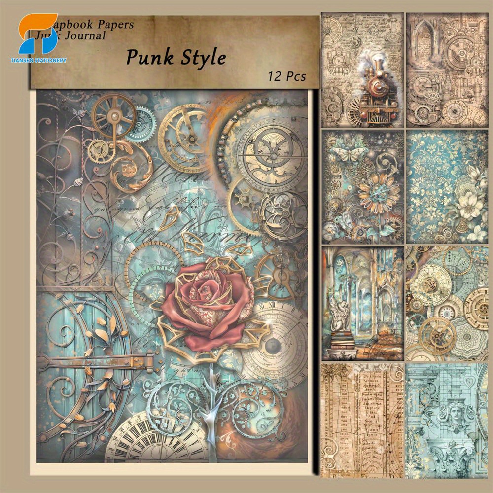 

12 de Scrapbooking , Fournitures de Scrapbooking sur le Thème and Roll , d'Artisanat, de Déchets, de Bullet , de , Collages d'Art DIY