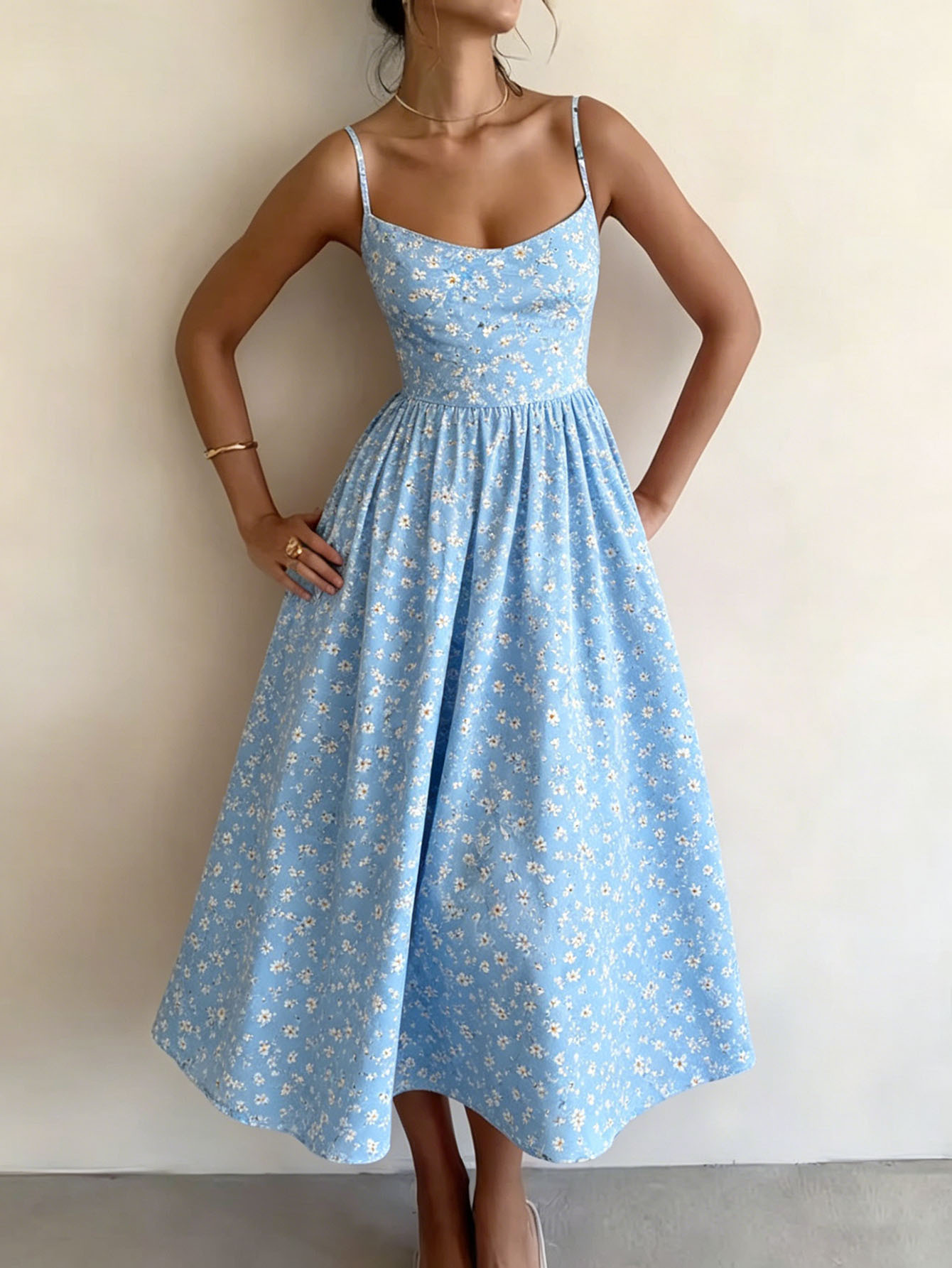 white linen dress midi Linen Button-Down Midi Dress
