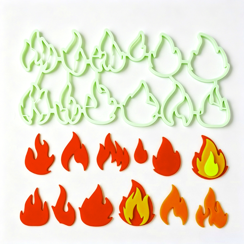 TEMU Emporte-pièce à pâte à de flamme de dessin pour décoration de gâteaux et pâtisserie