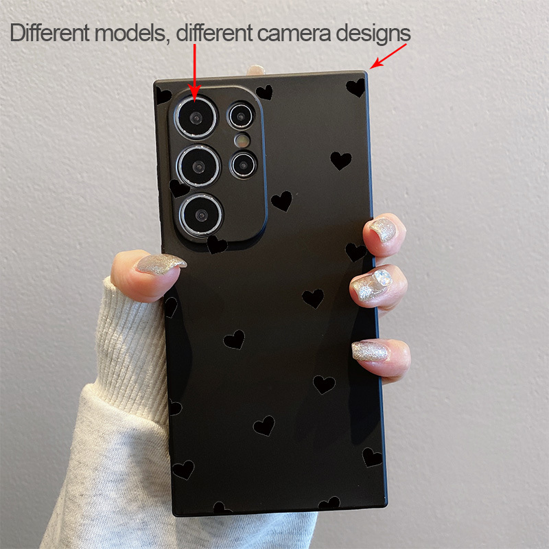 TEMU Fashion Heart Soft Phone Case S25 S24 S23 S22 S21 S20 Ultra S25 S24 S23 S22 S21 S20+ S25 S24 Plus S20fe S21fe S23fe S24fe S10 Plus S10e S9 S9+