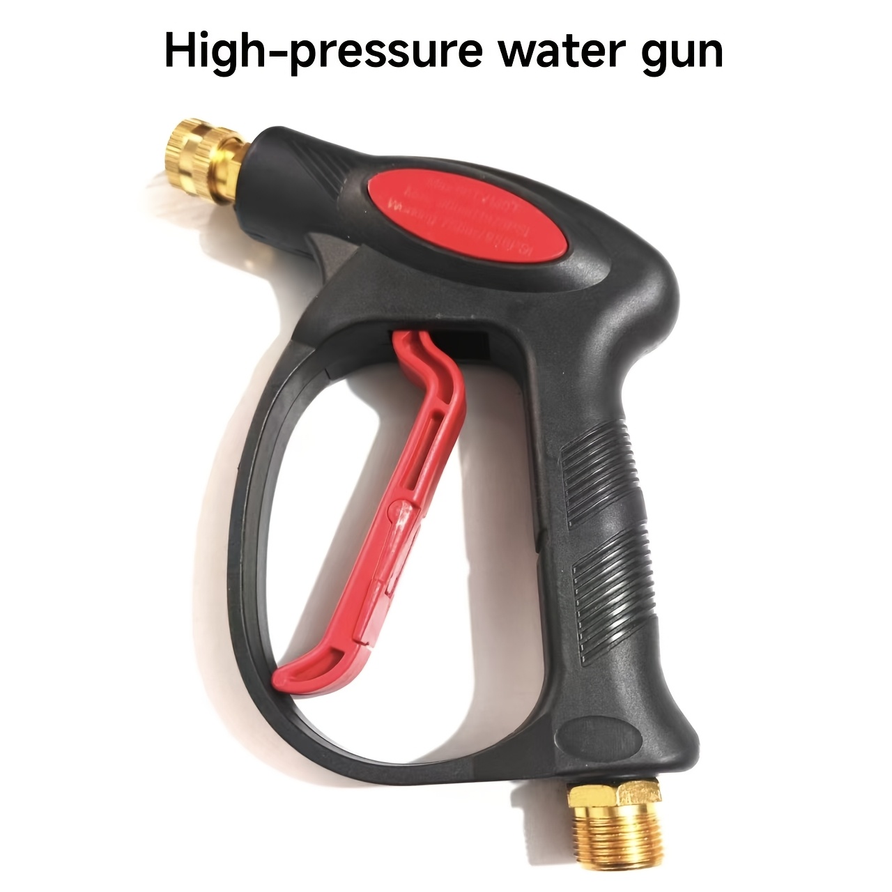 TEMU High Pressure Water Gun/high Pressure Water Gun And 5-color Nozzles (5pcs Different ) Set Optional, Car Washing Tool High Pressure Washer Gun,