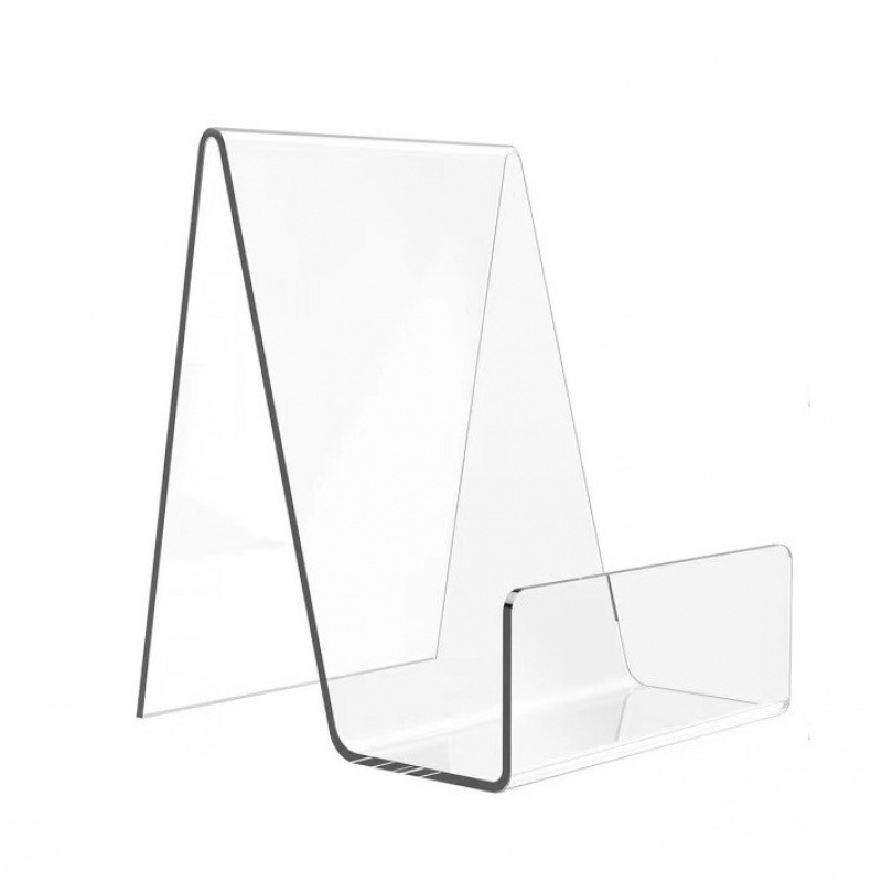 E-shop 1 Transparentes Acryl Bücherregal Transparentes Regal Acryl Display Ständer Desktop Aufbewahrung Handyhalterung Transparentes Bücherregal