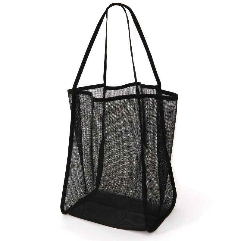 E-shop transparente Netz-Umhängetasche mit einem Schultergurt, Schultertasche, Strandtasche, modische, leichte, vielseitige Einkaufstasche mit großem