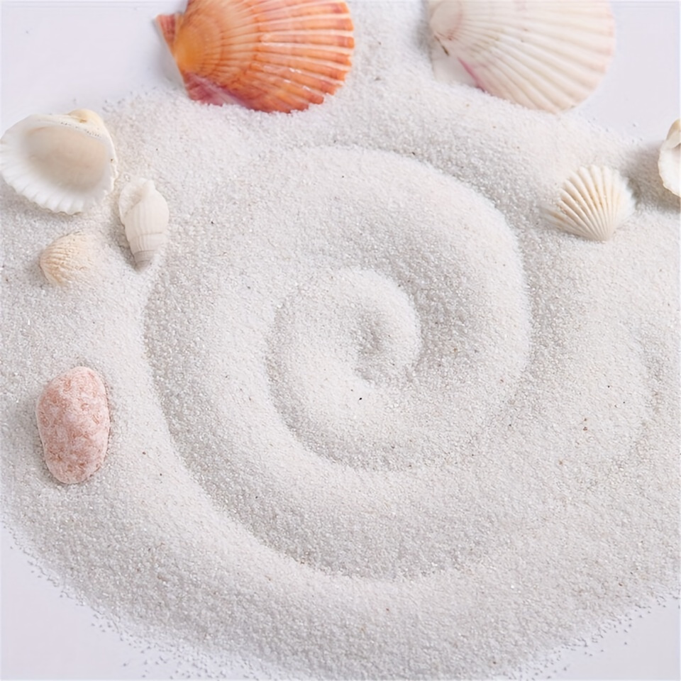 3000g Aquarium White Sand, 0.5-1mm Coarse Sand. Small Gravel for Fish Tank, Succulent Plants Potted, Paintings, Fire Pits, Candle, Vase Filler and Crafts
