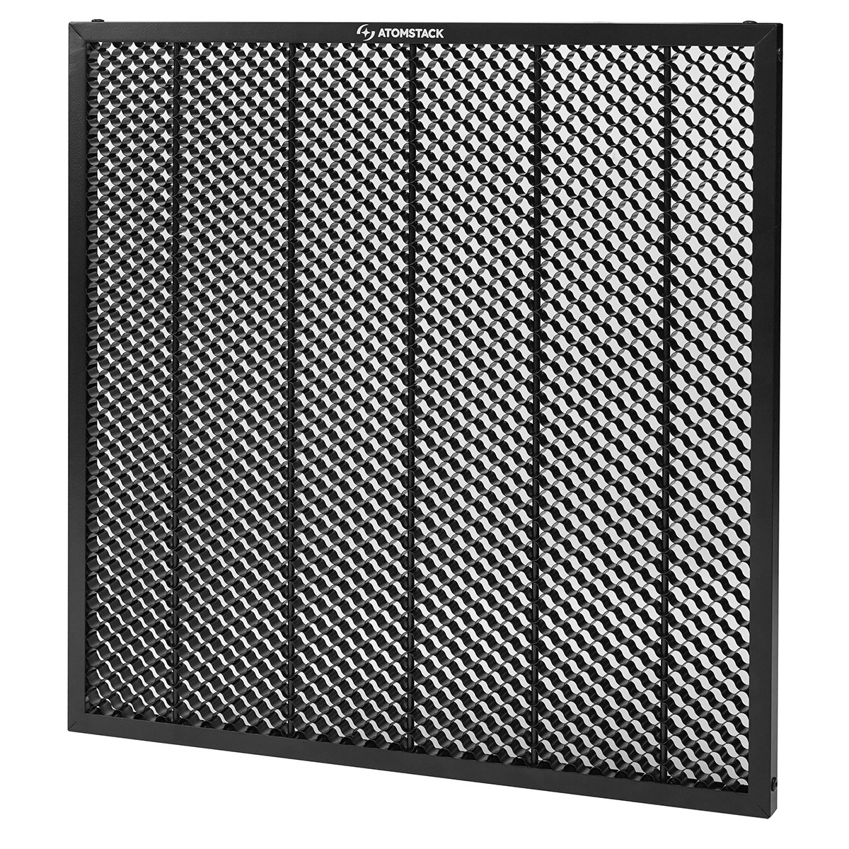 TEMU The Atomstack F4n Honeycomb Laser Bed Measures 15.7"x15.7" And Is Designed For Laser Engravers. It Features A Honeycomb Working Table With A