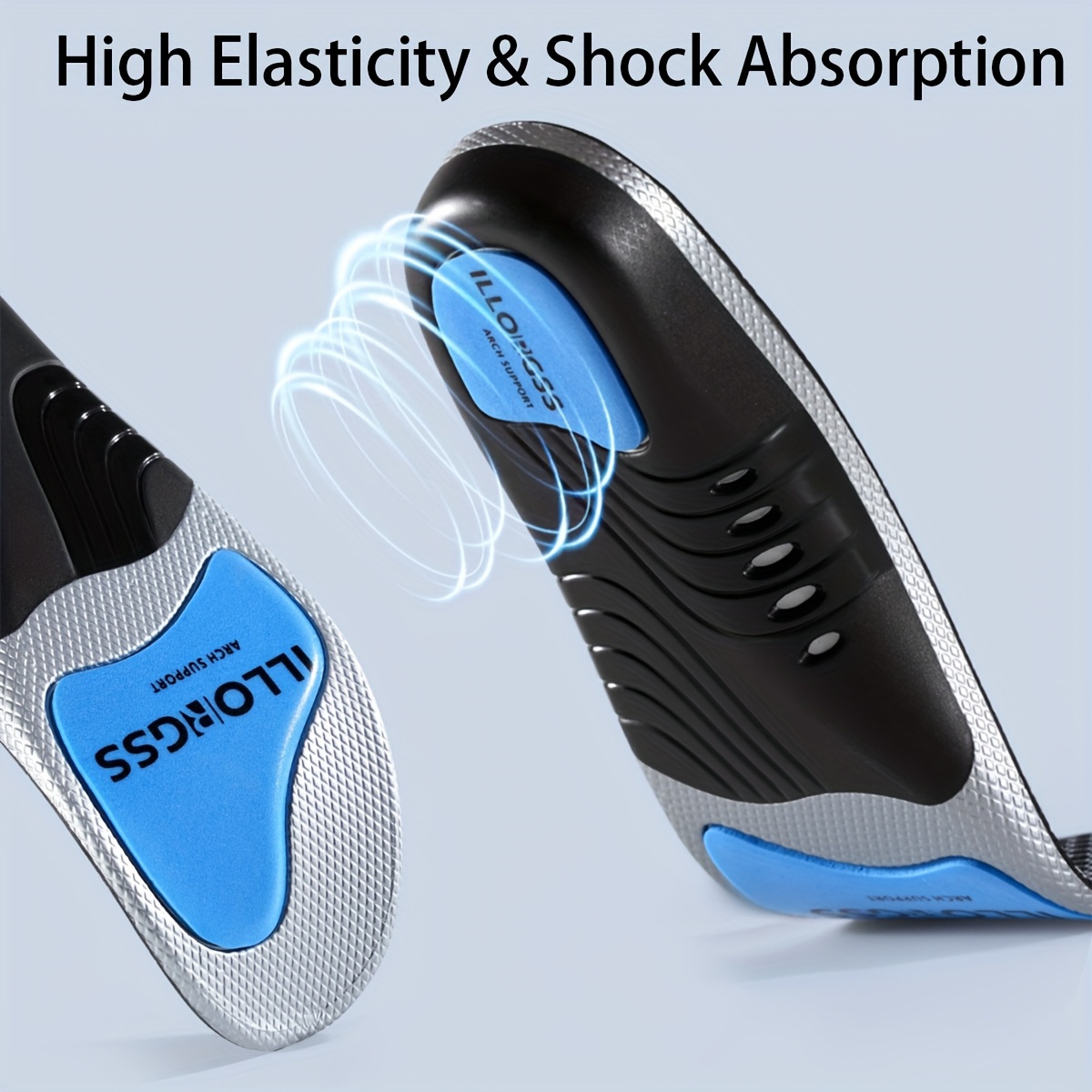 arch support insoles for men women soft pu material high   shock absorption   sports shoes work boots casual shoes   insoles standing all day work sports hiking and daily wear shoe inserts ergonomic insoles Product details 2
